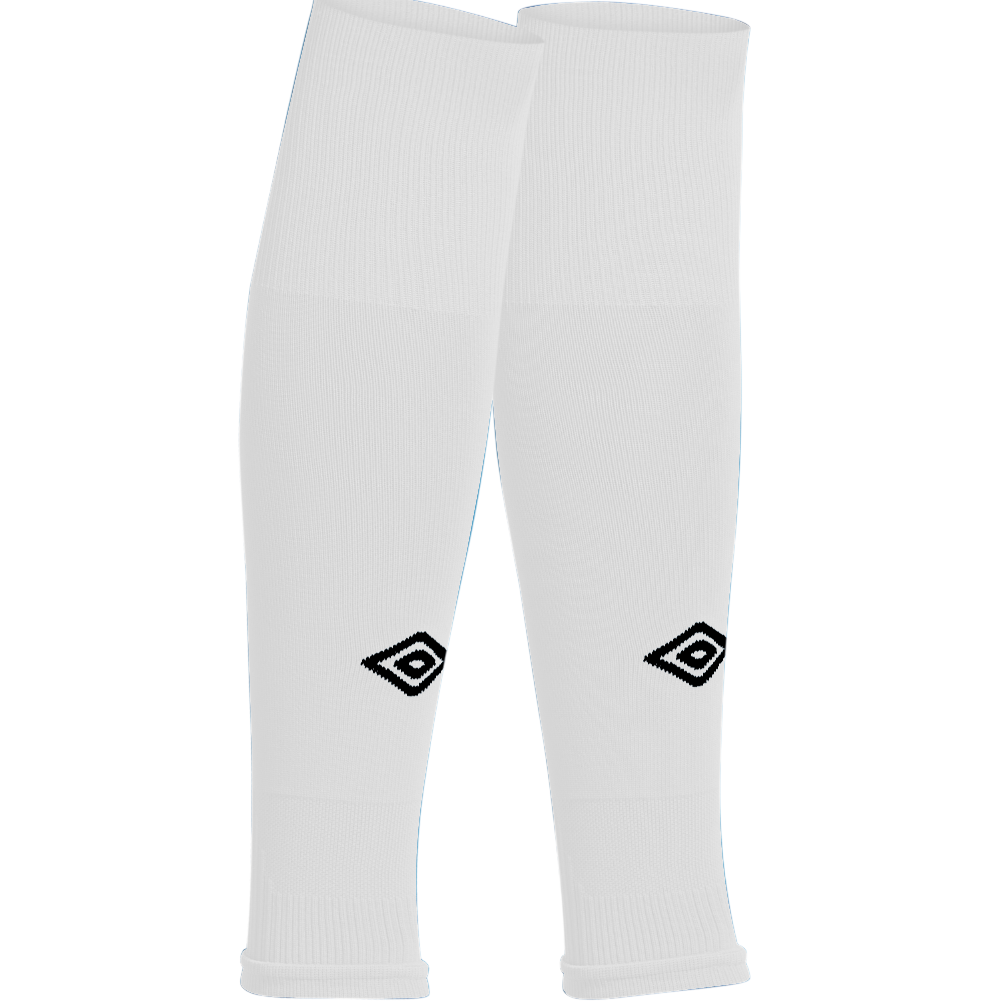 Academy Futbol Footless Socks White