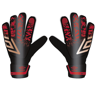 UMBRO Neo Club Glove Black/Gold/Fire Whirl