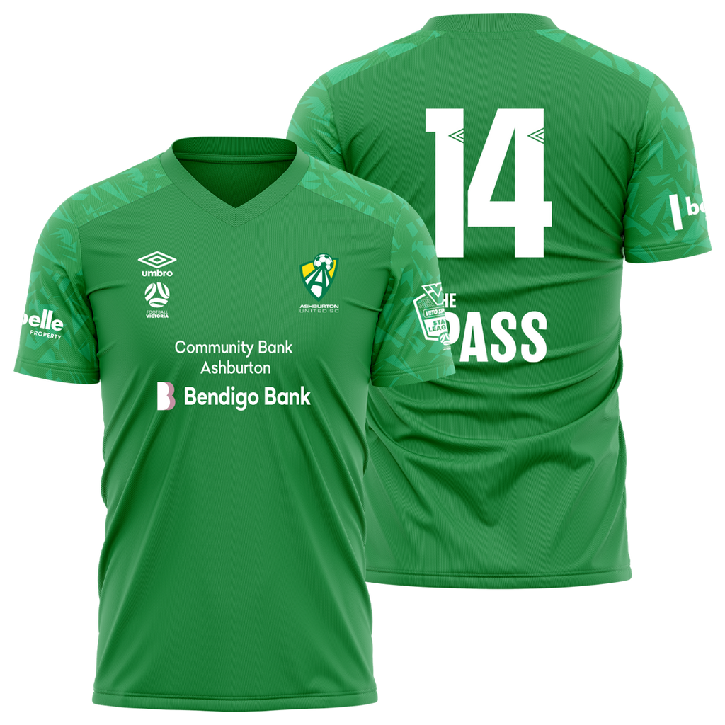 Senior Ashburton Scatter Emerald Green Jersey- Sponsor Logos