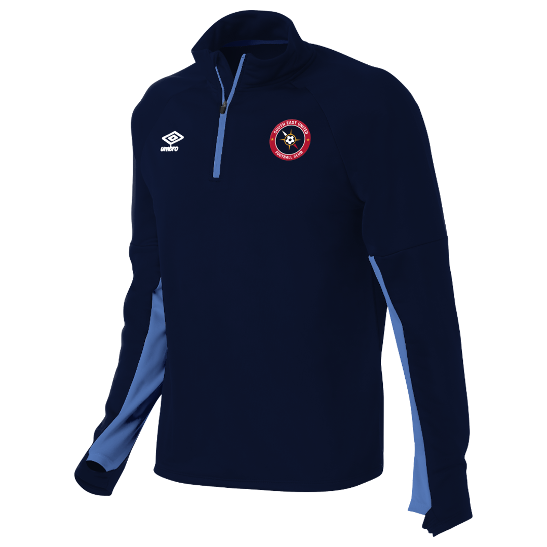 South East United FC Stadium QTR Zip Navy