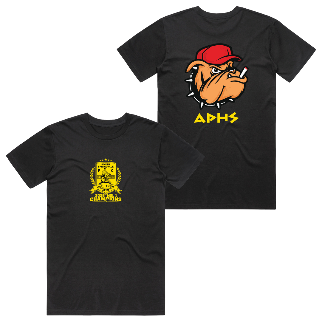 South Springvale Champions Cotton Tee Black