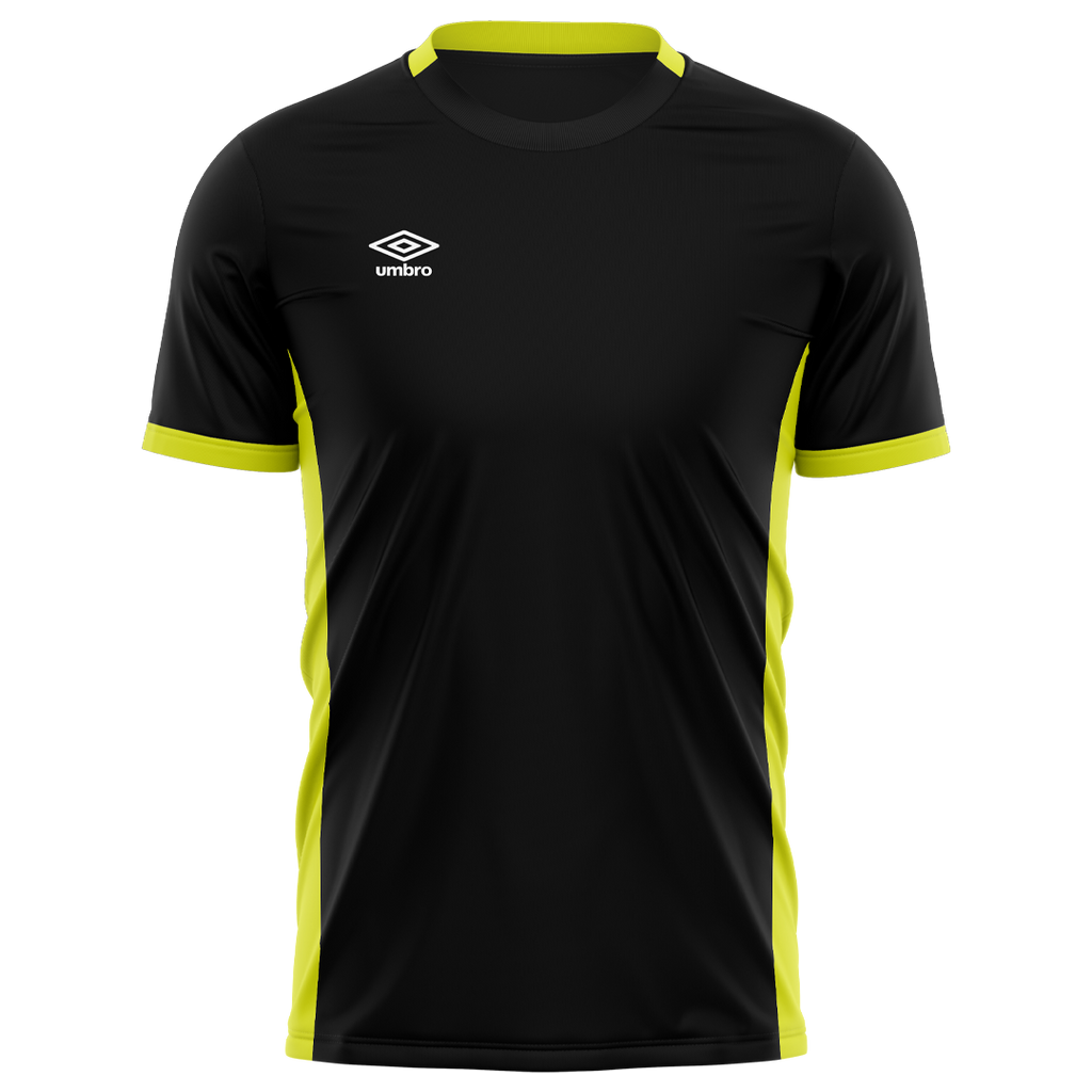 Umbro Custom Stadium Jersey - Black/Fluro Yellow