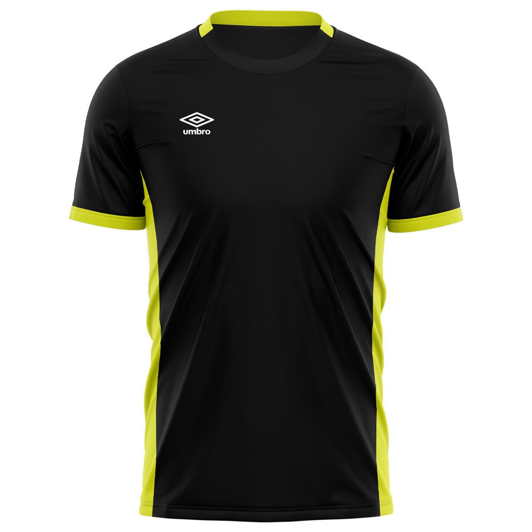 Umbro Custom Stadium Jersey - Black/Fluro Yellow