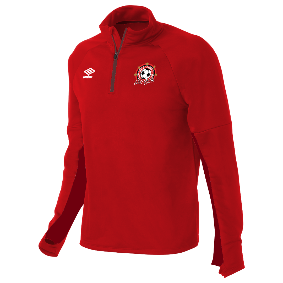 Altona Magic Stadium QTR Zip Red